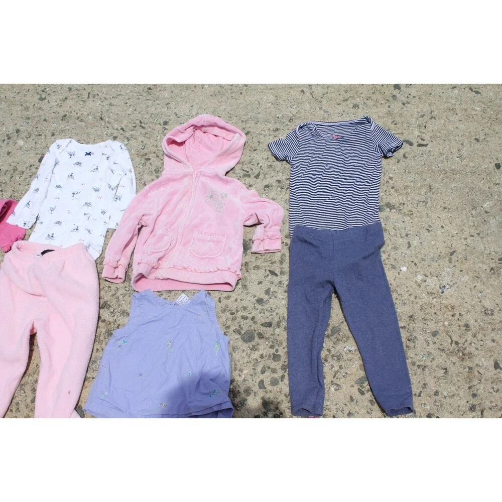 Lot of 18 pcs Baby Girl Clothing 18M, 18-24M Outfits Overalls CUTE FALL Wardrobe